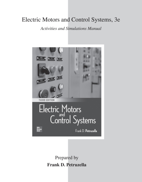 Cover image for book Activities Manual for Electric Motors and Control Systems