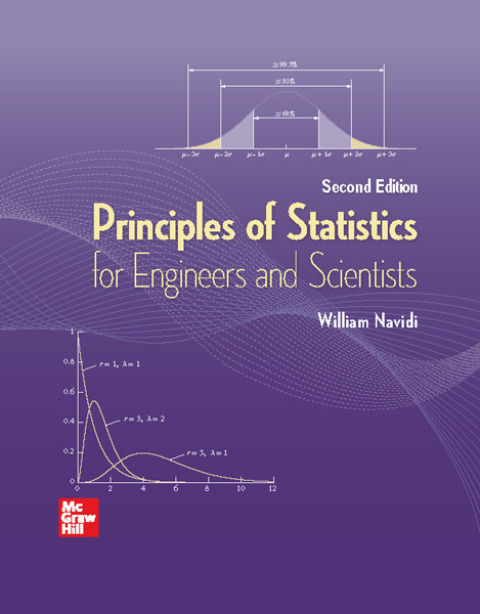Cover image for book Principles of Statistics for Engineers and Scientists