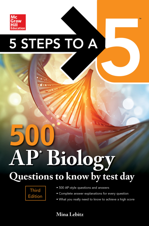 Cover image for book 5 Steps to a 5: 500 AP Biology Questions to Know by Test Day, Third Edition