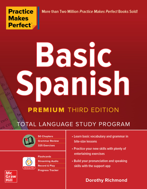 Cover image for book Practice Makes Perfect: Basic Spanish, Premium Edition