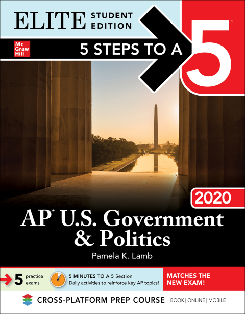 Cover image for book 5 Steps to a 5: AP U.S. Government & Politics 2020 Elite Student Edition