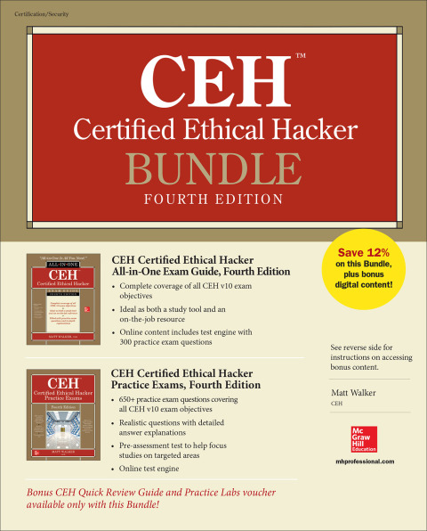 Cover image for book CEH Certified Ethical Hacker Bundle