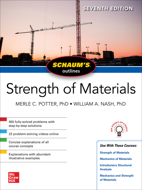 Cover image for book Schaum's Outline of Strength of Materials, Seventh Edition