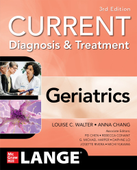 Imagen de portada: Current Diagnosis and Treatment: Geriatrics 3rd edition 9781260457087