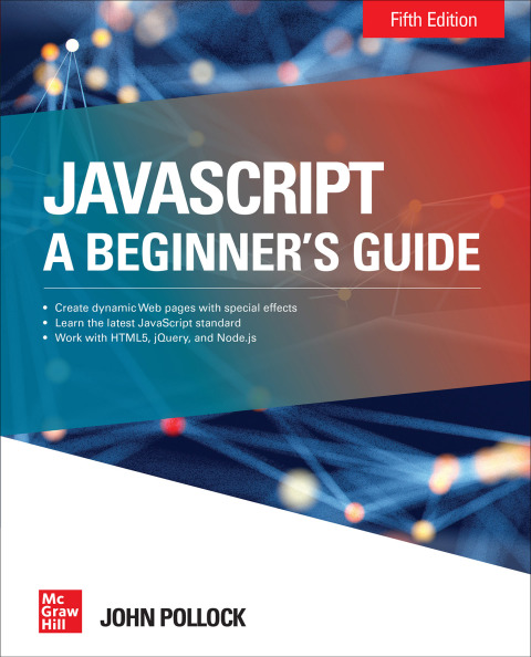 Cover image for book JavaScript: A Beginner's Guide, Fifth Edition
