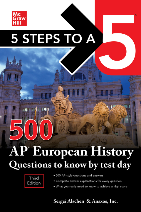 Cover image for book 5 Steps to a 5: 500 AP European History Questions to Know by Test Day, Third Edition