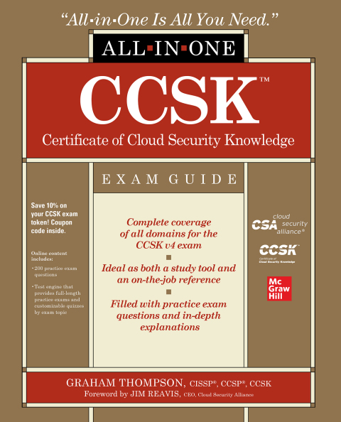 Cover image for book CCSK Certificate of Cloud Security Knowledge All-in-One Exam Guide