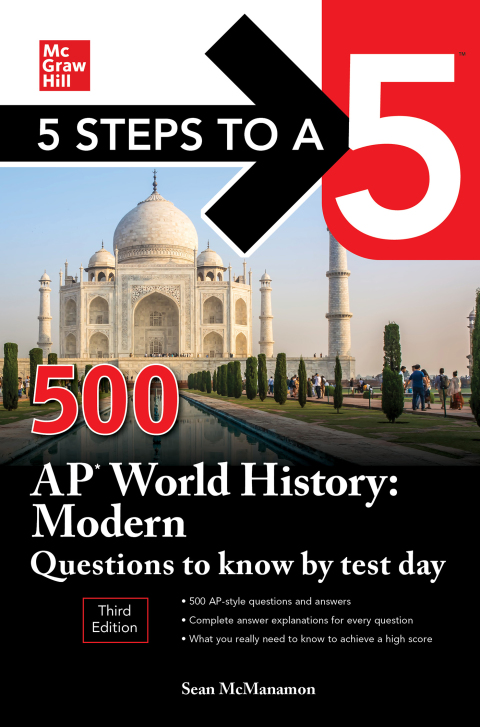 Cover image for book 5 Steps to a 5: 500 AP World History: Modern Questions to Know by Test Day, Third Edition