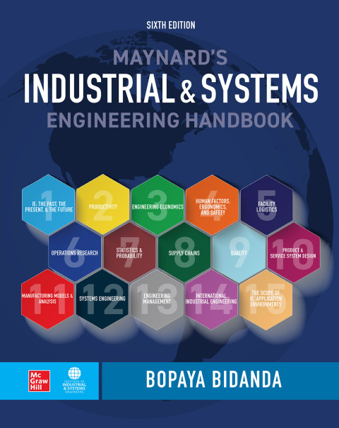 Cover image for book Maynard's Industrial and Systems Engineering Handbook