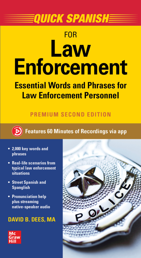 Cover image for book Quick Spanish for Law Enforcement, Premium Second Edition