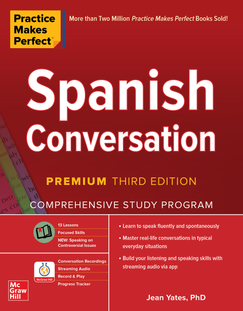 Cover image for book Practice Makes Perfect: Spanish Conversation, Premium Third Edition