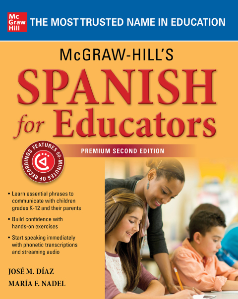 Cover image for book McGraw-Hill's Spanish for Educators, Premium Edition