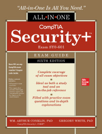 Imagen de portada: CompTIA Security  All-in-One Exam Guide (Exam SY0-601) 6th edition 9781260464009