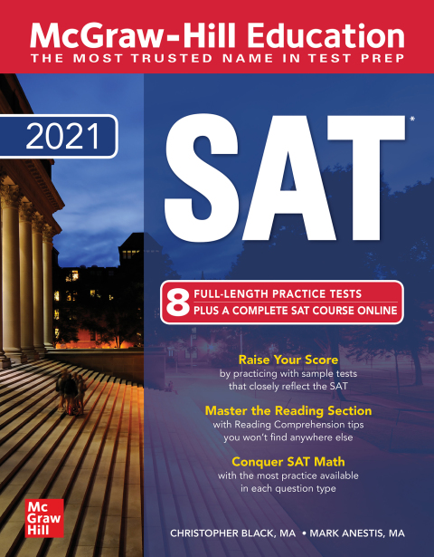 Cover image for book McGraw-Hill Education SAT 2021