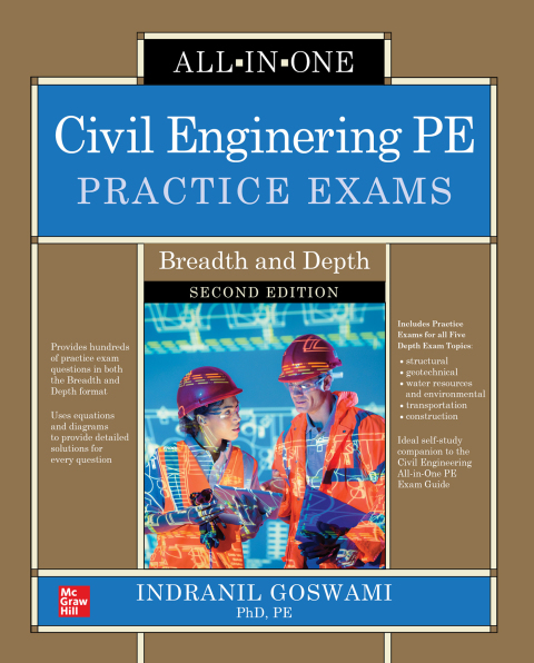 Cover image for book Civil Engineering PE Practice Exams: Breadth and Depth