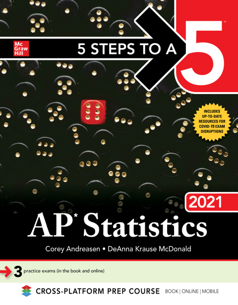 Cover image for book 5 Steps to a 5: AP Statistics 2021