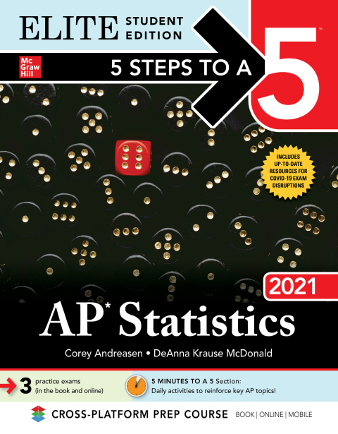 Cover image for book 5 Steps to a 5: AP Statistics 2021 Elite Student Edition