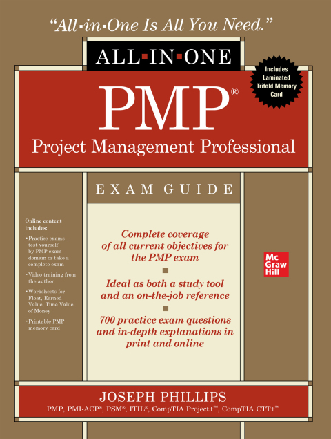 Cover image for book PMP Project Management Professional All-in-One Exam Guide