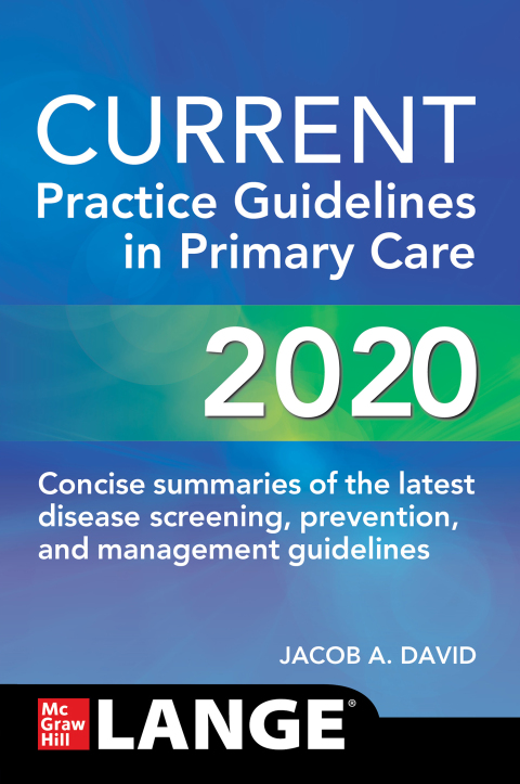 Cover image for book CURRENT Practice Guidelines in Primary Care 2020