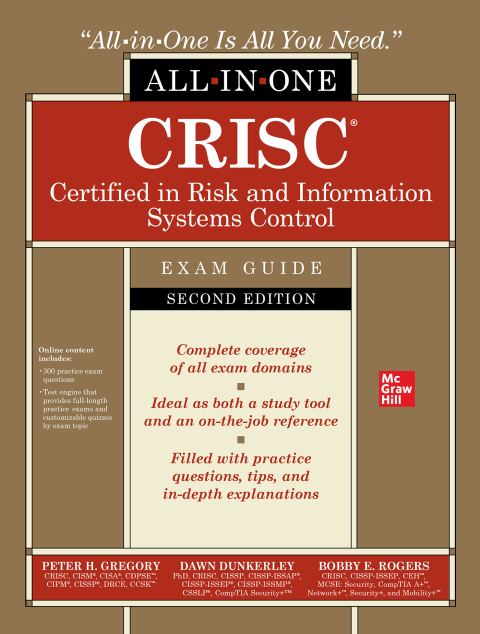 Cover image for book CRISC Certified in Risk and Information Systems Control All-in-One Exam Guide