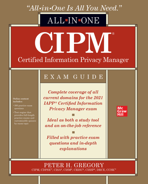 Cover image for book CIPM Certified Information Privacy Manager All-in-One Exam Guide