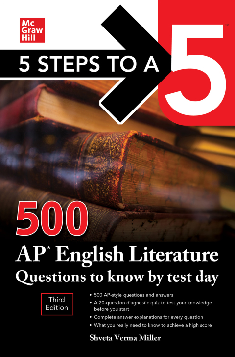 Cover image for book 5 Steps to a 5: 500 AP English Literature Questions to Know by Test Day, Third Edition