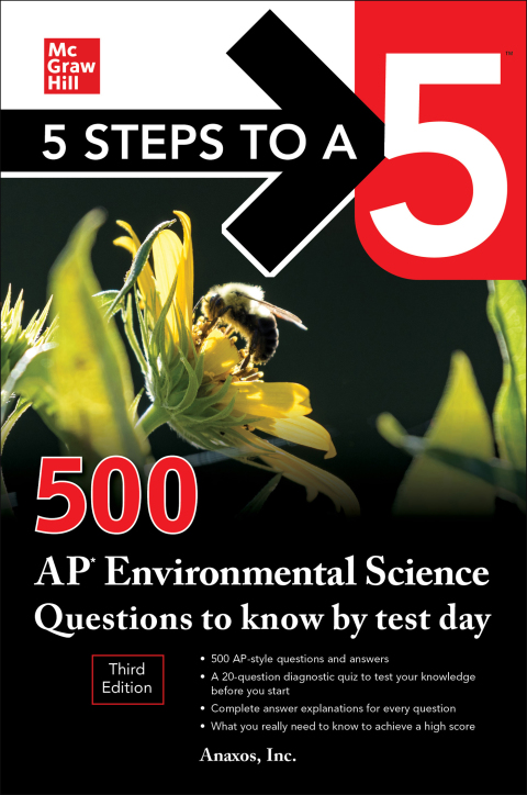 Cover image for book 5 Steps to a 5: 500 AP Environmental Science Questions to Know by Test Day, Third Edition