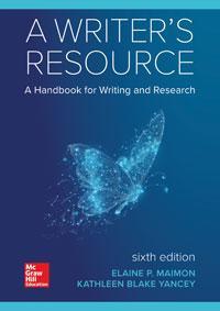 Cover image: A Writer's Resource 6th edition 9781260087840