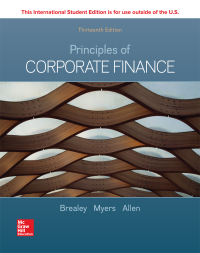 Imagen de portada: Principles of Corporate Finance 13th edition 9781260565553