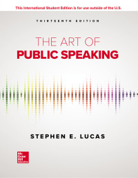 Cover image: The Art of Public Speaking 13th edition 9781260548099