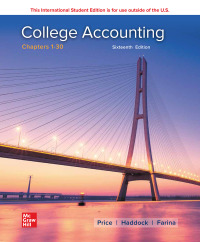 Imagen de portada: College Accounting ( Chapters 1-30) 16th edition 9781260570946