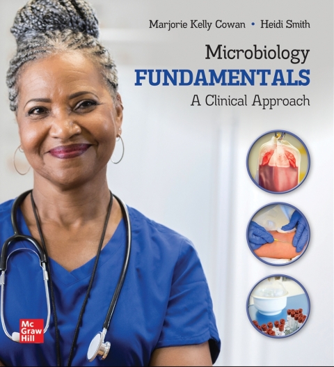 Cover image for book Microbiology Fundamentals: A Clinical Approach, 2024 Release