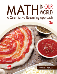 Math in Our World: A Quantitative Reasoning Approach 2nd edition ...