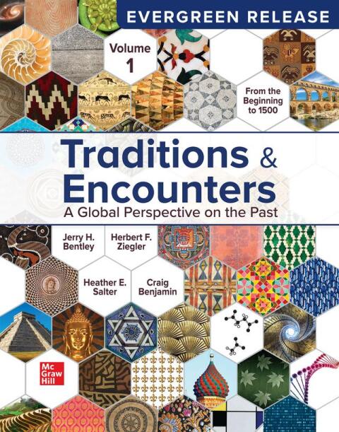 Cover image for book TRADITIONS & ENCOUNTERS VOLUME 1 FROM THE BEGINNING TO 1500: 2025 RELEASE