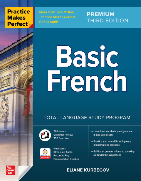 Cover image for book Practice Makes Perfect: Basic French, Premium Edition