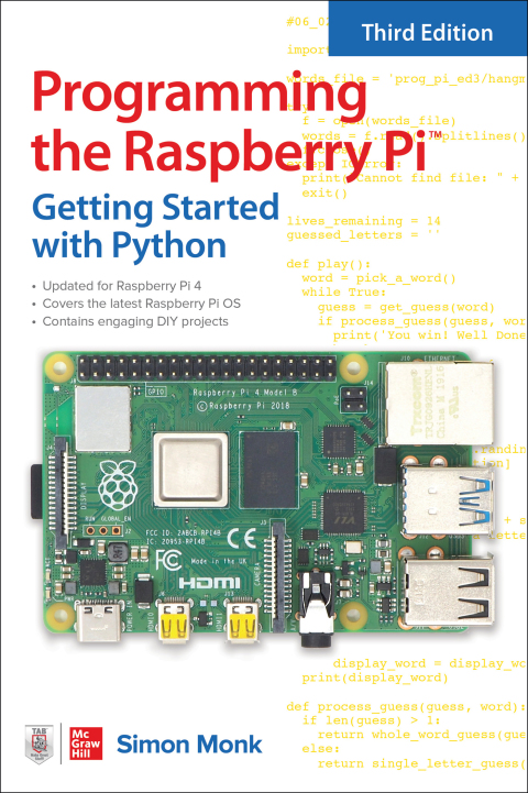 Cover image for book Programming the Raspberry Pi: Getting Started with Python