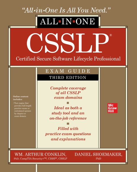Cover image for book CSSLP Certified Secure Software  Lifecycle Professional All-in- One Exam Guide