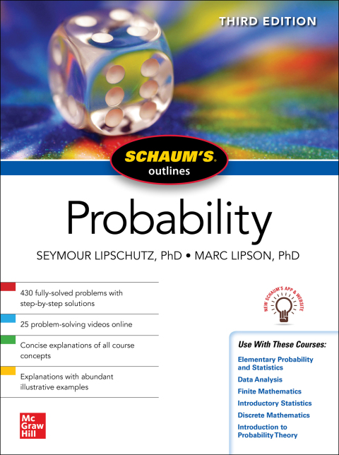 Cover image for book Schaum's Outline of Probability, Third Edition