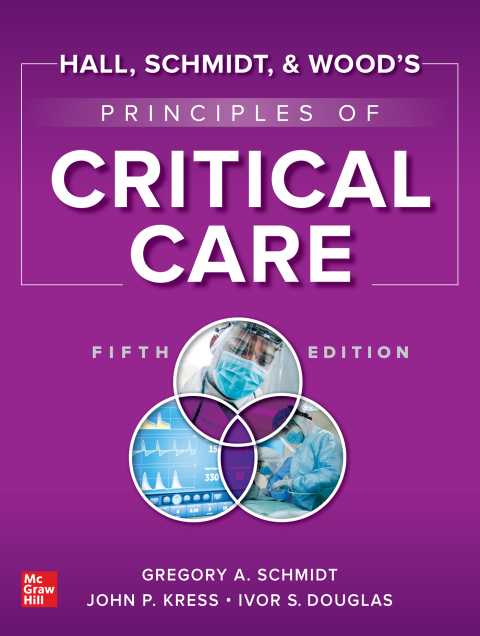 Cover image for book Hall, Schmidt, and Wood's Principles of Critical Care