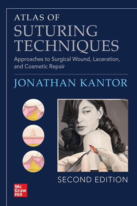 Cover image for book Atlas of Suturing Techniques: Approaches to Surgical Wound, Laceration, and Cosmetic Repair, Second Edition