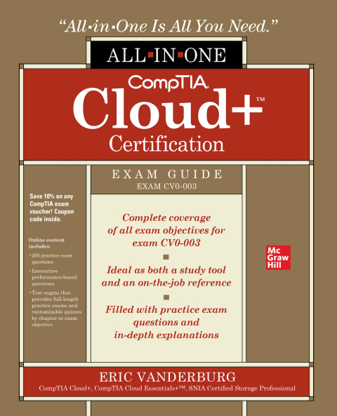 Cover image for book CompTIA Cloud+ Certification All-in-One Exam Guide (Exam CV0-003)