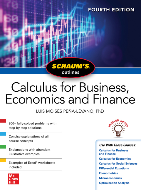 Schaum's Outline of Calculus for Business, Economics and Finance