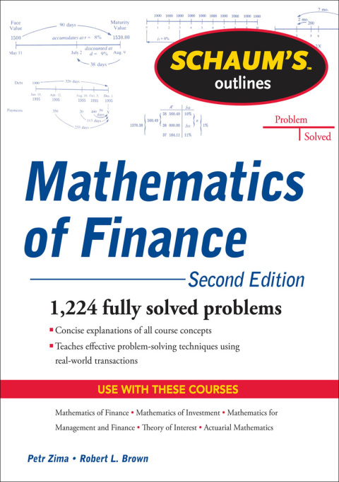 Cover image for book Schaum's Outline of  Mathematics of Finance