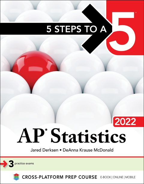 Cover image for book 5 Steps to a 5: AP Statistics 2022