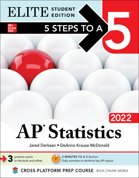 Cover image for book 5 Steps to a 5: AP Statistics 2022 Elite Student Edition