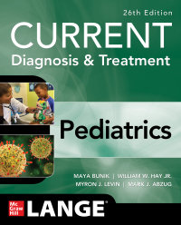 Cover image: CURRENT Diagnosis & Treatment Pediatrics 26th edition 9781264269983