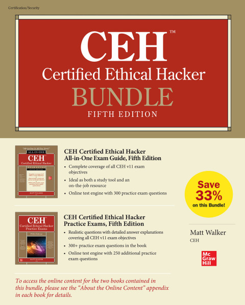 Cover image for book CEH Certified Ethical Hacker Bundle, Fifth Edition
