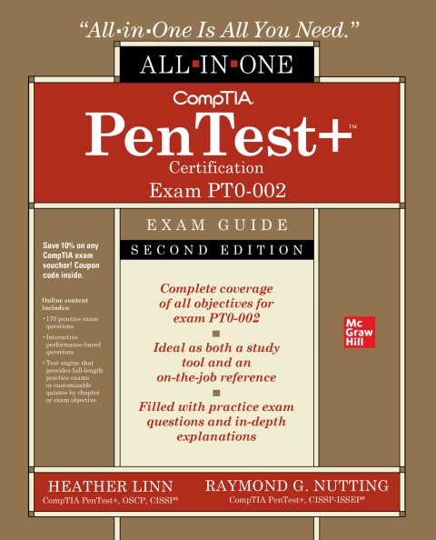 Cover image for book CompTIA PenTest  Certification All-in-One Exam Guide (Exam PT0-002)