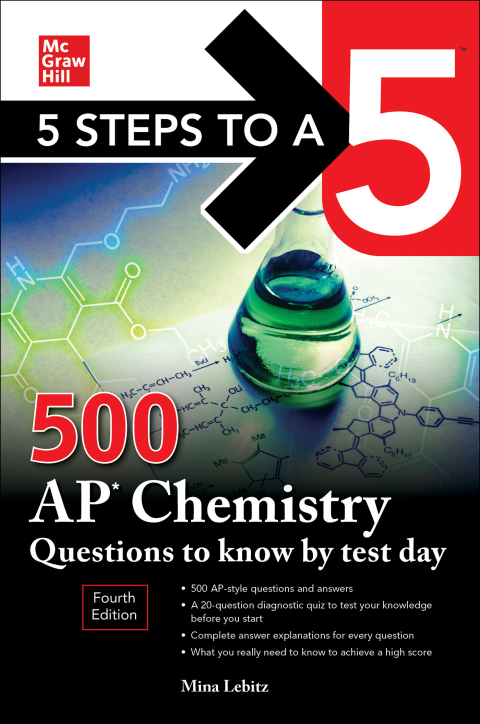 Cover image for book 5 Steps to a 5: 500 AP Chemistry Questions to Know by Test Day, Fourth Edition