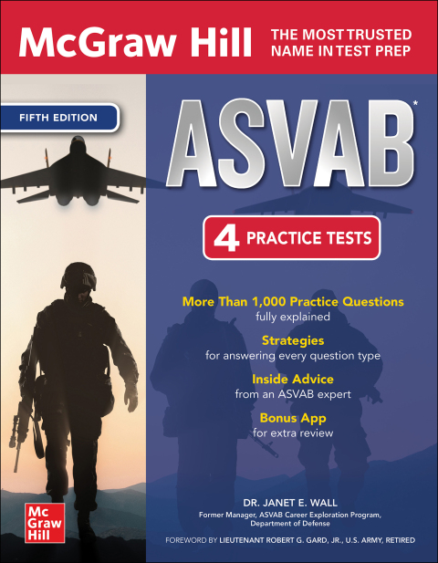 Cover image for book McGraw Hill ASVAB, Fifth Edition